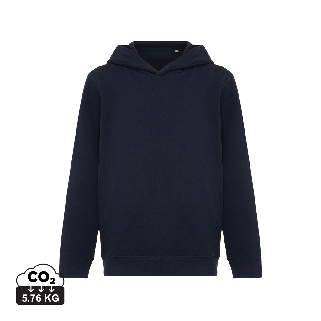Sweat Enfant personnalisé coton bio 280g Iqoniq Yengo Kids Bleu marine